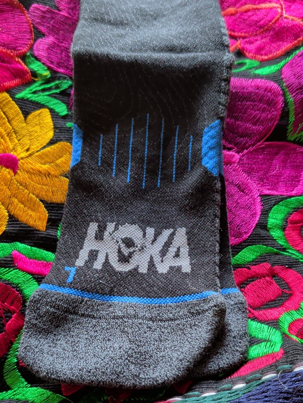 Hoka White Athletic Socks with Gray Logo - Picture 6 of 8